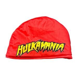 Hulkmania Hulk Hogan Bandana Costume Wearable Merchandise Red WWE Kids Licensed
